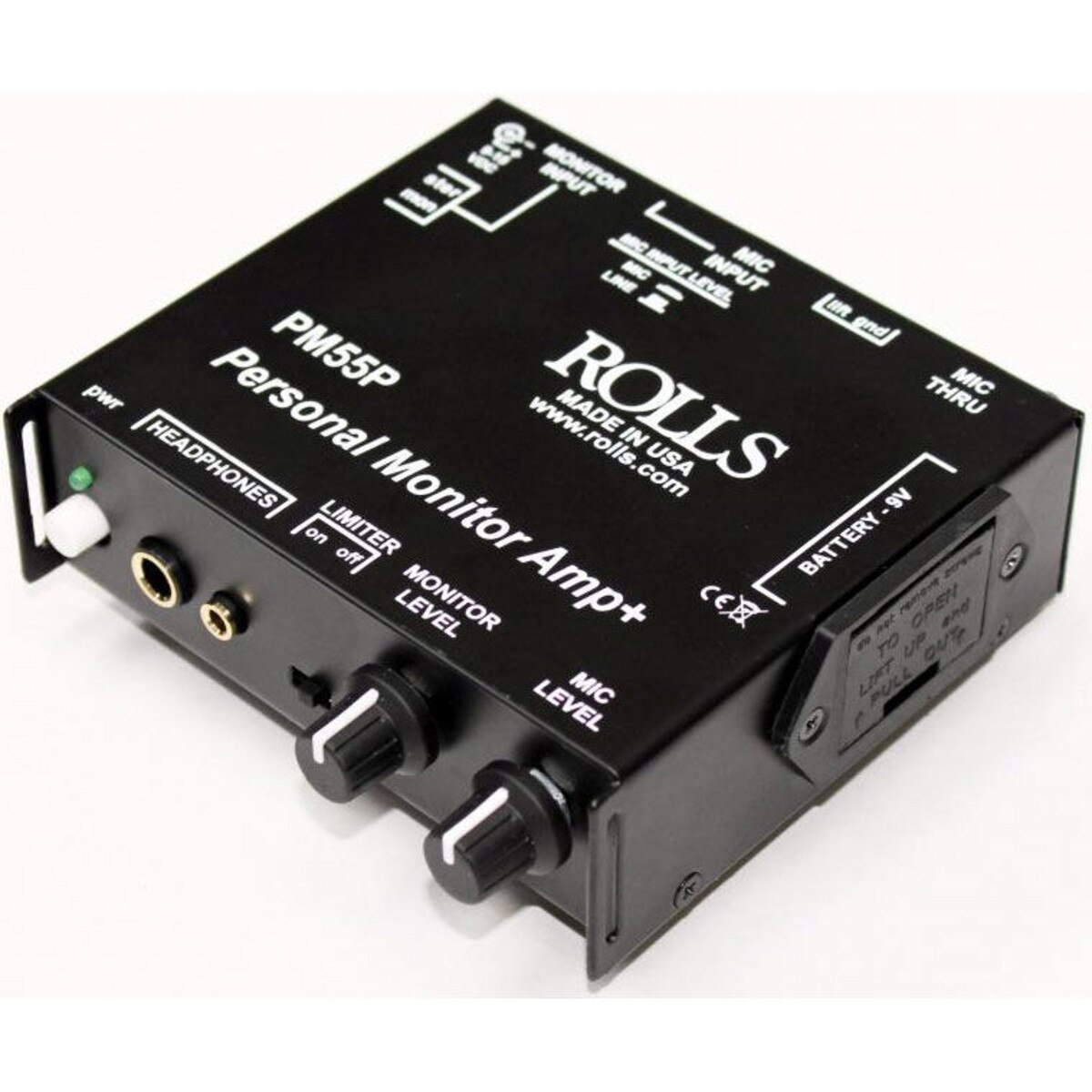 Rolls PM55P 2 Channel AC/DC Personal Monitor Headphone Amplifier with
